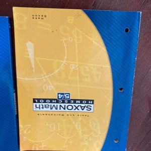 Saxon 5/4 and 6/5 student books/solution manuals.